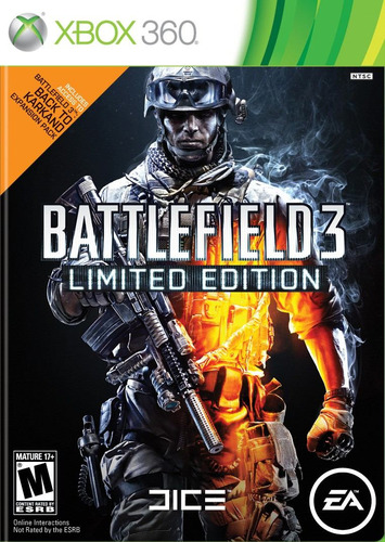 Jogo Battlefield 3 Edição Limitada Xbox 360 Original!!