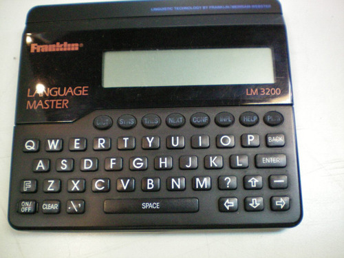 Franklin Language Master Lm 3200 Dictionary Thesaurus