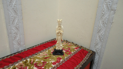 Figura Talla Oriental Antigua Sacerdote Impecable Mirala