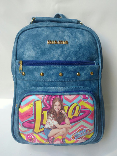 Bolso Morral Azul Soy Luna Niña Juvenil Escolar Envío Gratis