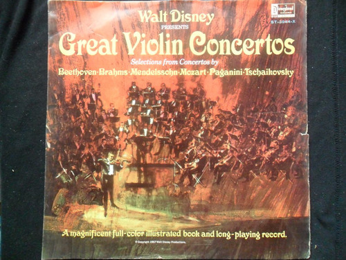 Lp Walt Disney Presents Great Violin Concertos