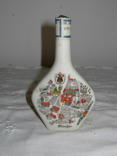 Antigua Botellita De Porcelana Escorial Grum Coleccion