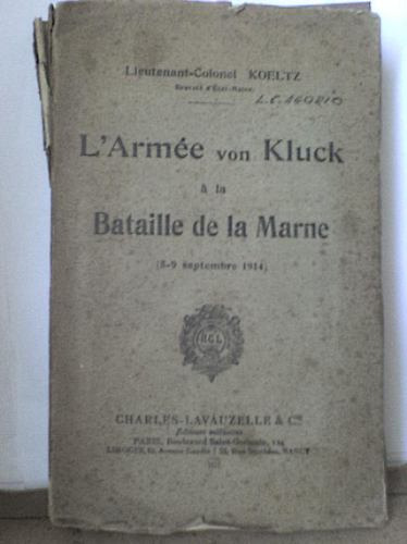 L'armée Von Kluck Á La Bataille De La Marne