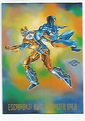 Escarabajo Azul Y Booster Gold / Pepsi Cards / Dc / Año 1995