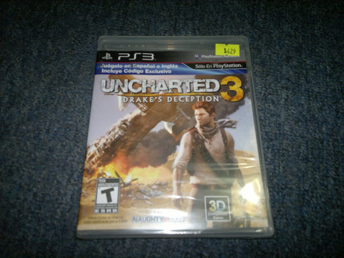 Uncharted 3 Drake Deception Nuevo Y Sellado Play Station 3