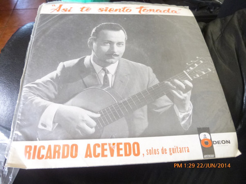 Vinilo Lp De Ricardo Acevedo , Solos De Guitarra (u74