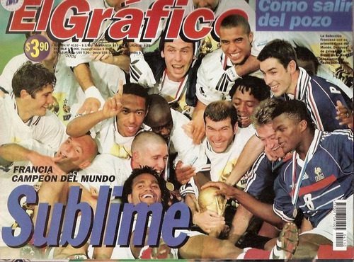 El Grafico 4110 Francia Campeon Del Mundo 1998