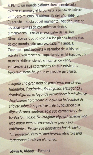 Imagen 2 de 4 de Flatland, Edwin Abbott, Godot