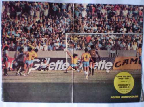 Poster Copa De Oro 1980-1981 Uruguay 2 Brasil 1 Imperdible..