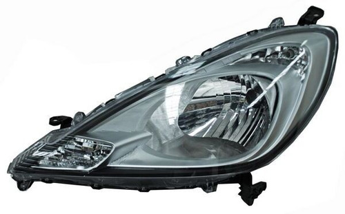 Par De Faros Honda Fit 2012-2013-2014 Fondo Cromado