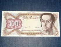 Comprar Billete Raro 100 Cien Bolívares 1989 Venezuela Simón Bolívar