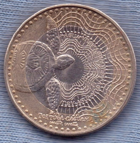 Colombia 1000 Pesos 2014 Bimetalica * Tortuga *