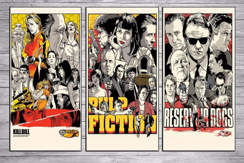 Cuadros Peliculas Pulp Fiction Kill Bill 75x45 Cm Habitacion