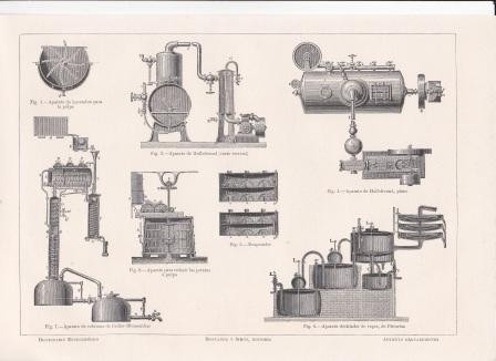 Lamina Litografia Año 1912 Arados Maquinarias