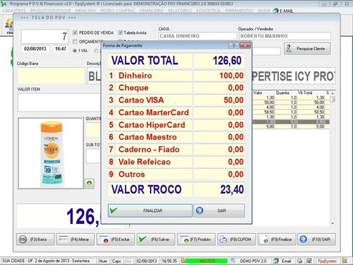 Software Pdv Frente De Caixa Estoque Financeiro V2 Fpqsystem