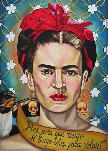 Poster 60cmx84cm Frida Decoração Mexicana - Não É Adesivo