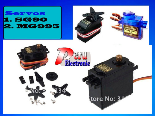 Servomotor Tower Pro Mg995 15kg-cm - Arduino Servo Sg90