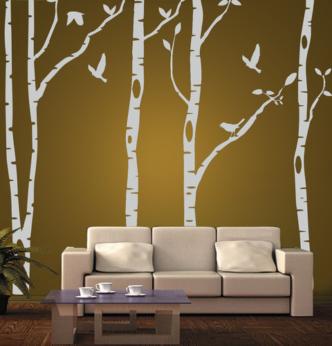 Vinilo Pared Arboles Decoración Wall Stickers