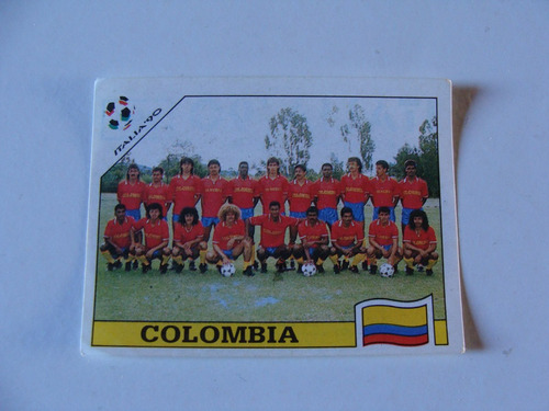 Equipo Colombia Italia 90 Panini -   N° 289 Equipazo