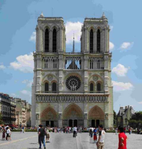 Lamina 30x45 Cm.  Arquitectura - Paris - Catedral Notre Dame