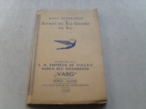 Rio Grande Do Sul Mapa Geografico 1939