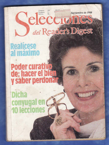 Selecciones Del Readers Digest Año 1988 Mes /setiembre