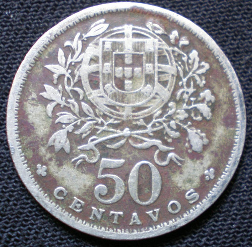 Portugal 50 Centavos 1931 Km#577 De Alto Valor En Catálogo