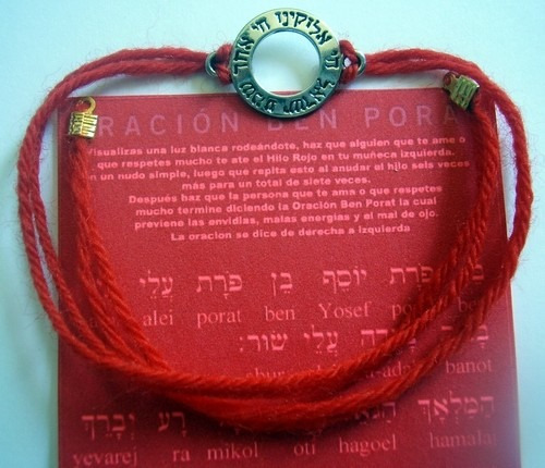Imagen 3 de 4 de Hilo Rojo Evita Mal De Ojo Cabala Pulsera Autentico