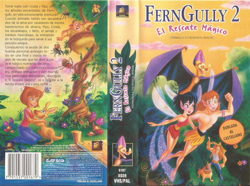 Ferngully 2 El Rescate Magico Vhs Dibujos Animados