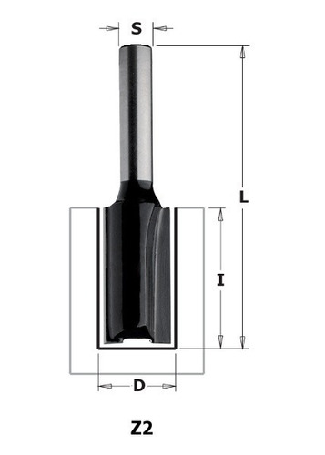 Broca Para Router Corte Recto 5/16 X 1 Eje 1/4 Cmt 81112