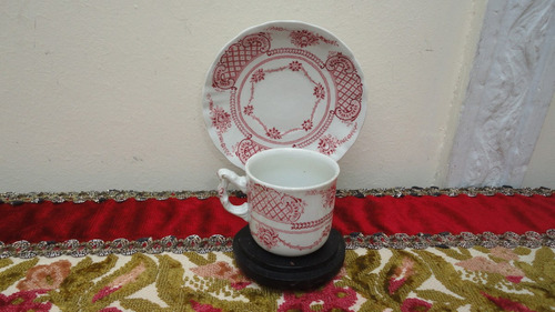 Linda Taza De Cafe Inglesa Antigua Toda Decorada Veala