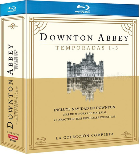 Blu-ray Downton Abbey - 1ª Primeira À 3ª Temporada - Dublado