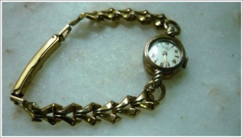 Vintage Reloj De Pulsera Suizo Studio 17 Rubíes A Cuerda