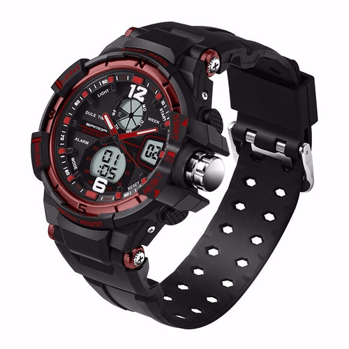 Relógio Masculino Esportivo Original Frete Grátis Vermelho