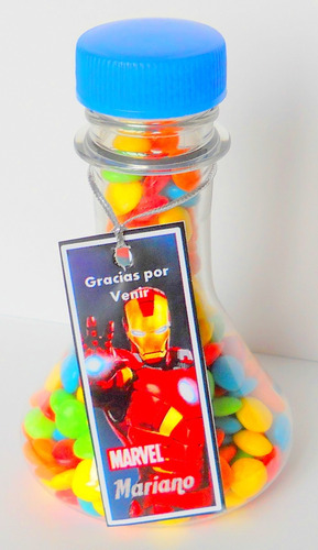 Souvenirs Envase Quimico Loco Vacíos Candy Bar X 10 Unidades
