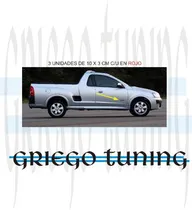 Comprar Tun Adhesivo En Vinilo Camioneta   Chevrolet Montana  3 Unid