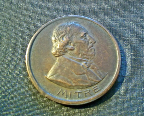 Medalla 1901- Argentina - Mitre 80 Años De Su Nacimiento