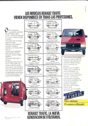 Antigua Publicidad Renault Trafic