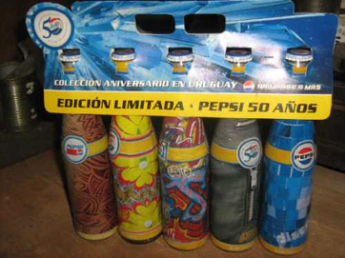 Botellas De Pepsi  Edicion Limitada 50 Aniversario Sin Abrir