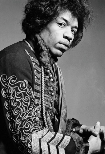 Jimi Hendrix Y Todos Grupos Musicales  - Lamina En Bastidor