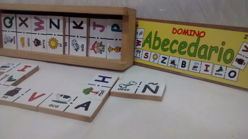 Dominó Didáctico Abecedario Juego Letras Escuela