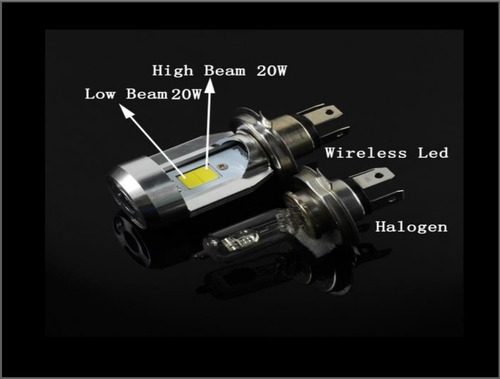 Imagen 6 de 9 de Luces Bombillo Led Para Motos Ultima Generacion H4