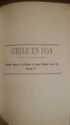 Chile En 1859 A. Cochut