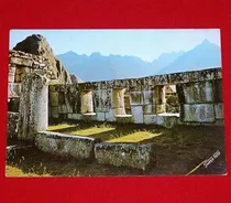 Comprar Postal Antigua Machu Picchu Tres Ventanas Swiss Foto 1969