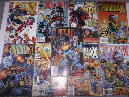 Lote Xmen Marvel Comics 9 Nros Satinado - Arjoes Store
