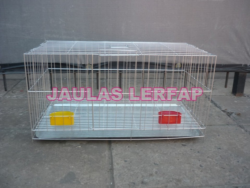 Jaula De Conejos Con Comederos Grande