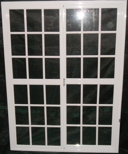 Puerta Ventana Balcon Corrediza Aluminio V/r 150x200 C/reja