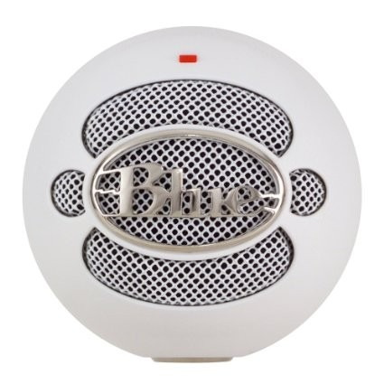 Microfone Usb Condensador Blue Snowball White - Branco