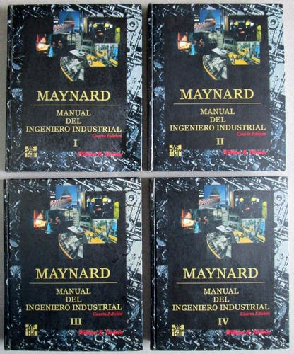 Maynard Manual Del Ingeniero Industrial 4 Tomos - Mcgrawhill