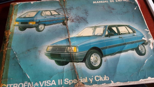 Manual Propietario Original  Citroen Visa